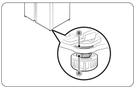 SAMSUNG RS70F64KEF - Pour ajuster la hauteur d'une porte - 1