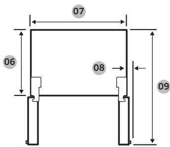 SAMSUNG RS70F64KEF - Espacements - 3