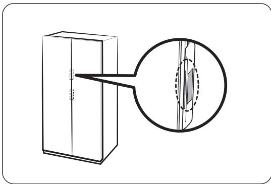 SAMSUNG RS70F64KEF - Fonction de la porte à ouverture automatique (modèlets applicables uniquement) - 1