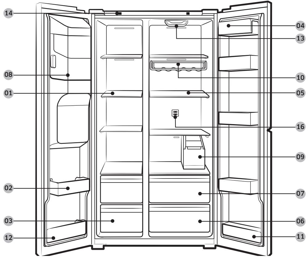 SAMSUNG RS70F64KEF - Présentation rapide du réfrigérateur - 3