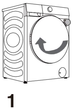 HISENSE WF3S9043BW7 - ALLUMAGE DU LAVE-LINGE - 2