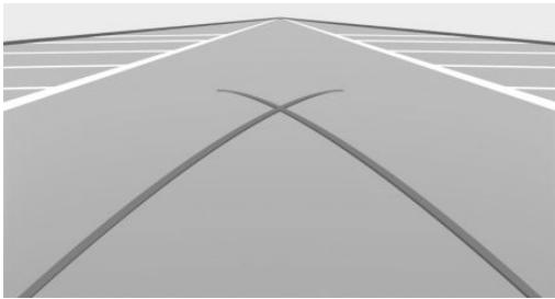 BMW X4 (2022) - Lignes des cercles de braquage - 1