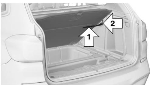 BMW X4 (2022) - Fonction de retenue du plancher du compartment à bagages - 3