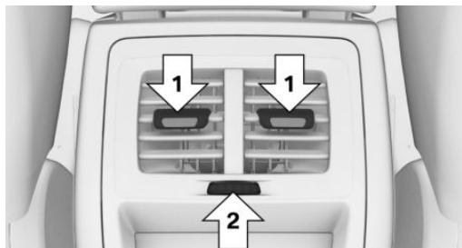 BMW X4 (2022) - Ventilation à l'arrière, au milieu - 1
