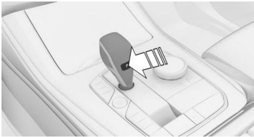 BMW X4 (2022) - Mettre la manette de selection en position P - 1