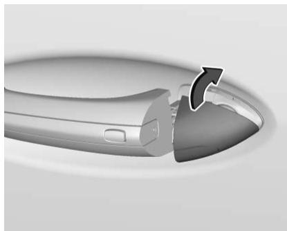 Buick Enclave 2 (2020) - Accès au barillet de serrure de la clé de porte du conducteur (si la batterie est déchargée) - 3