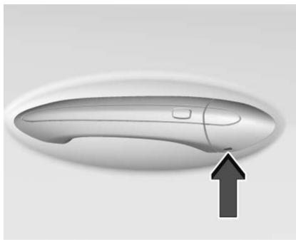 Buick Enclave 2 (2020) - Accès au barillet de serrure de la clé de porte du conducteur (si la batterie est déchargée) - 1