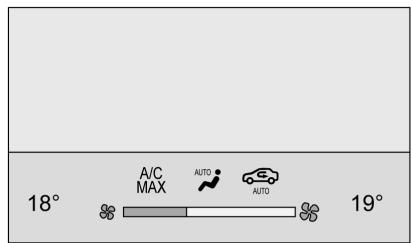 Buick Enclave 2 (2020) - Affichage d'état de commande de climatisation - 1