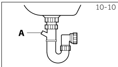 HAIER HWD80B14939FR - Raccordement du tuyau de vidange à l'évier - 3