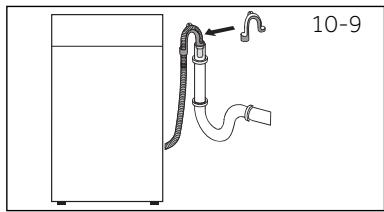 HAIER HWD80B14939 - Raccordement du tuyau de vidange à l'évier - 2