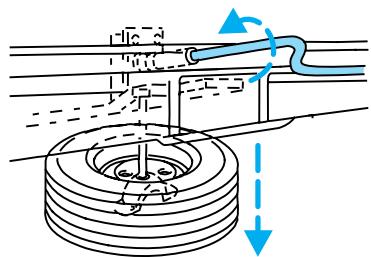 FORD Expedition (1999-2002) - Pour enlever la roue de secours : - 1