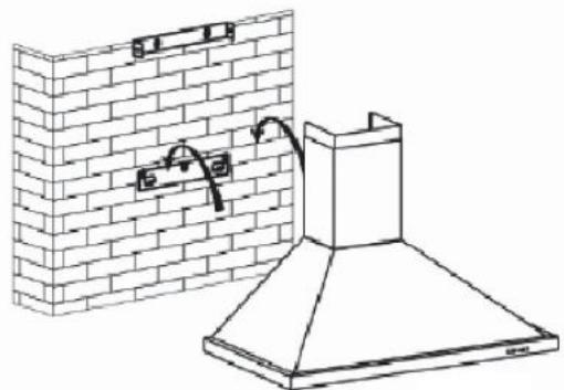 BRANDT BHP4612X - Fixation au mur : - 2