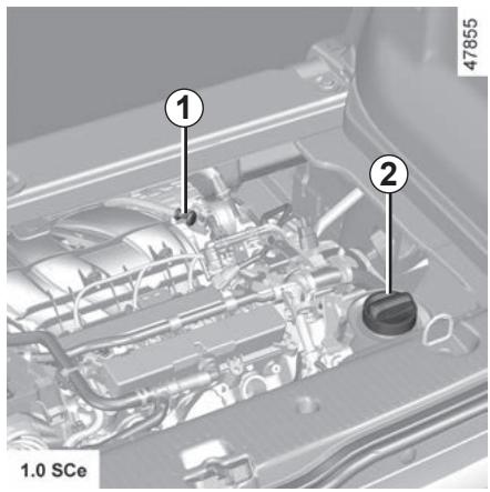 RENAULT Twingo 3 Phase 2 (2019) - NIVEAU HUILMEOTEUR: appoint, replissage, vidange moteur (1/2) - 1