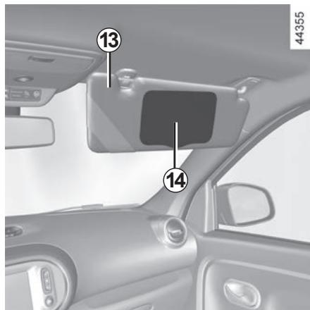 RENAULT Twingo 3 Phase 2 (2019) - Rangement pare-soleil 12 - 1