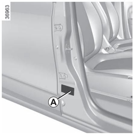 RENAULT Twingo 3 Phase 2 (2019) - PLAQUES D'IDENTIFICATION VEHICULE - 1