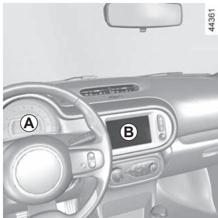 RENAULT Twingo 3 Phase 2 (2019) - HEURE ET TEMPERATURE EXTÉRIEURE (2/2) - 1