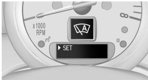 MINI Countryman (2010-2014) - Réglage de la sensibilité du détecteur de pluie - 2