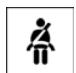 MINI Countryman (2010-2014) - Rappel de bouclage de ceinture pour conducteur et passager avant - 1