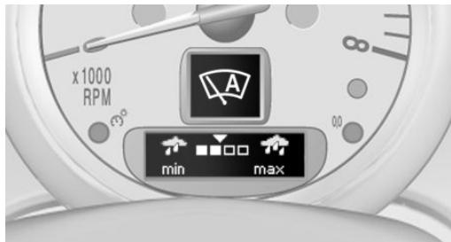 MINI Countryman (2010-2014) - Réglage de la sensibilité du détecteur de pluie - 3