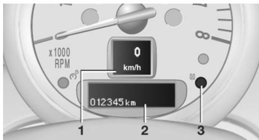 MINI Countryman (2010-2014) - TOTALISATEURS KILOMETRIQUES, INDICATEUR DE TEMPERATURE EXTERIEURE, MONTRE DE BORD - 1