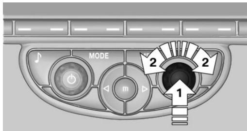 MINI Countryman (2010-2014) - Sélection d'une option de menu - 1