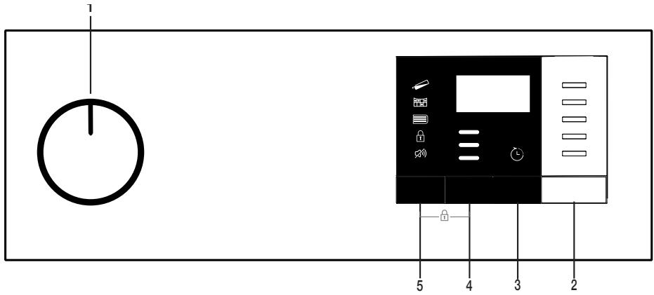 BEKO DH8512CA0W - Panneau de commande - 1