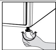 BEKO DH8512CA0W - Réglage des pieds - 1
