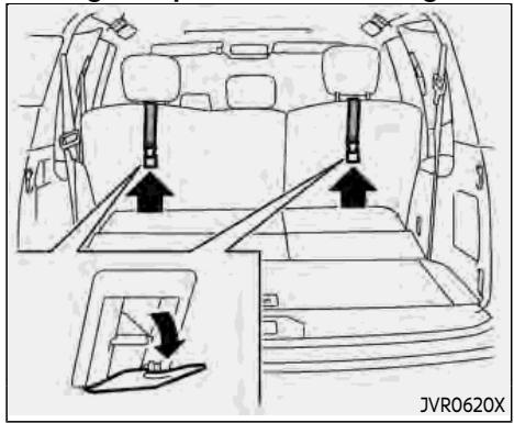INFINITI QX80 (2022) - Installation face à la route à l'aide des sangles— étape 2 - 5