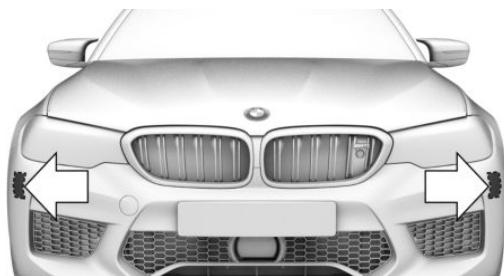 BMW M5 F90 (2017-2023) - Capteurs radars latéraux, avant - 1