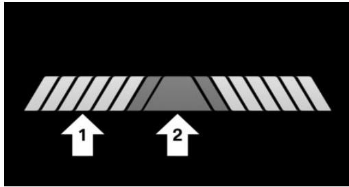 BMW M5 F90 (2017-2023) - Témoins lumineux de passage des vitesses dans le combiné d'instruments - 1