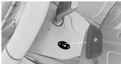 BMW M5 F90 (2017-2023) - Activation de l'état de marche avec la reconnaissance de secours de la clé du véhicule - 1