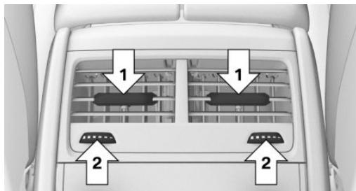 BMW M5 F90 (2017-2023) - Ventilation à l'arrière, au milieu - 1