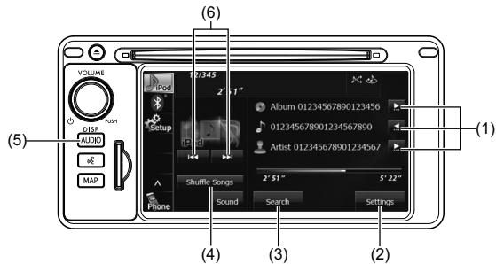 SUBARU BRZ (2017) - Utilisation du lecteur iPod - 1