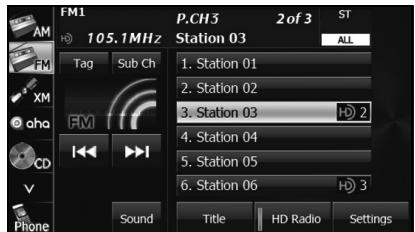 SUBARU BRZ (2017) - Appuyez sur la touche tactile Settings (Options). - 1