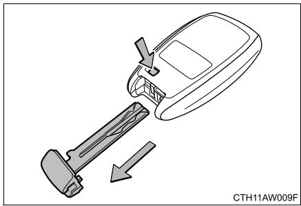 SUBARU BRZ (2017) - Utilisation de la clé conventionnelle (vehicules équipés d'un système d'accès mains libres avec démarrage à bouton-poussoir) - 1