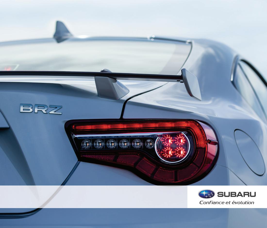 SUBARU BRZ (2017) - Manuel du propriétaire BRZ 2017 - 1