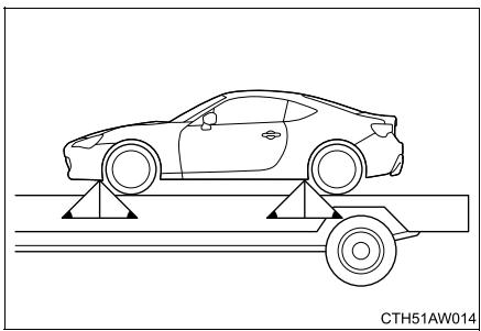 SUBARU BRZ (2017) - Utilisation d'une dépanneuse à plateau - 1