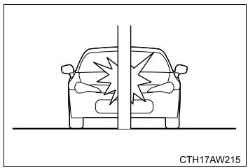 SUBARU BRZ (2017) - ■ Exemples de types d'accidents durant lesquels il est peu probable que l'/les airbag(s) SRS frontal(aux) du conducteur et du passager avant se déploie(nt) - 1