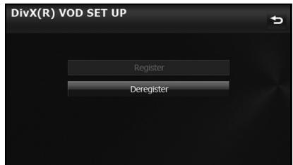 SUBARU BRZ (2017) - ■ Affichage du code de désenregistrement de video à la demande DivX - 1
