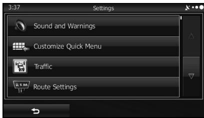 SUBARU BRZ (2017) - Menu Settings (Réglages) - 1