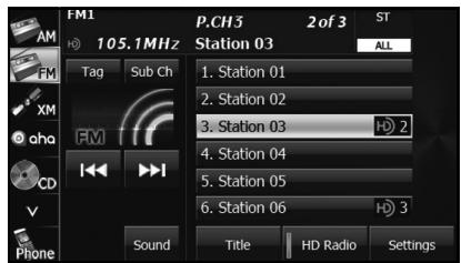 SUBARU BRZ (2017) - Appuyez sur la touche tactile Settings (Options). - 1