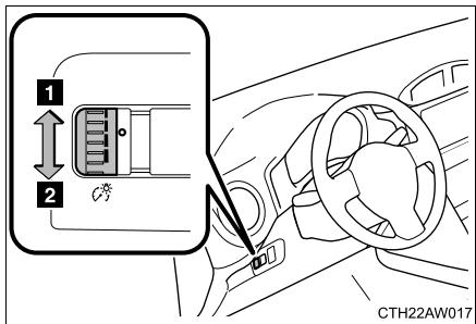 SUBARU BRZ (2017) - Commande d'éclairage du tableau de bord - 1