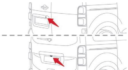 CITROEN Jumpy 3 (2016-2023) - Caméra de recul avec visualisation sur le rétroviseur interieur - 1