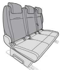 CITROEN Jumpy 3 (2016-2023) - Banquette monobloc fixe - 2