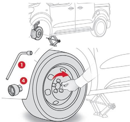 CITROEN Jumpy 3 (2016-2023) - Montage de la roue - 1