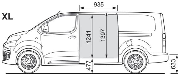 CITROEN Jumpy 3 (2016-2023) - Dimensions (en mm) - 14