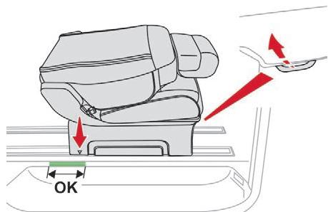 CITROEN Jumpy 3 (2016-2023) - Replacer le dossier en position redressée (entre les repères) - 2