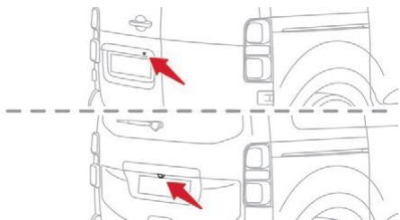 CITROEN Jumpy 3 (2016-2023) - Top Rear Vision - 1