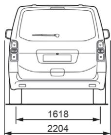 CITROEN Jumpy 3 (2016-2023) - Dimensions (en mm) - 4