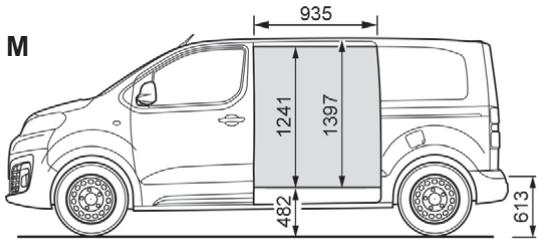 CITROEN Jumpy 3 (2016-2023) - Dimensions (en mm) - 12